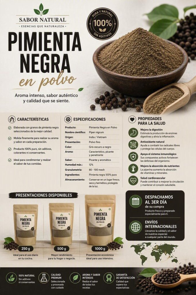 Pimienta Negra : Presentacion