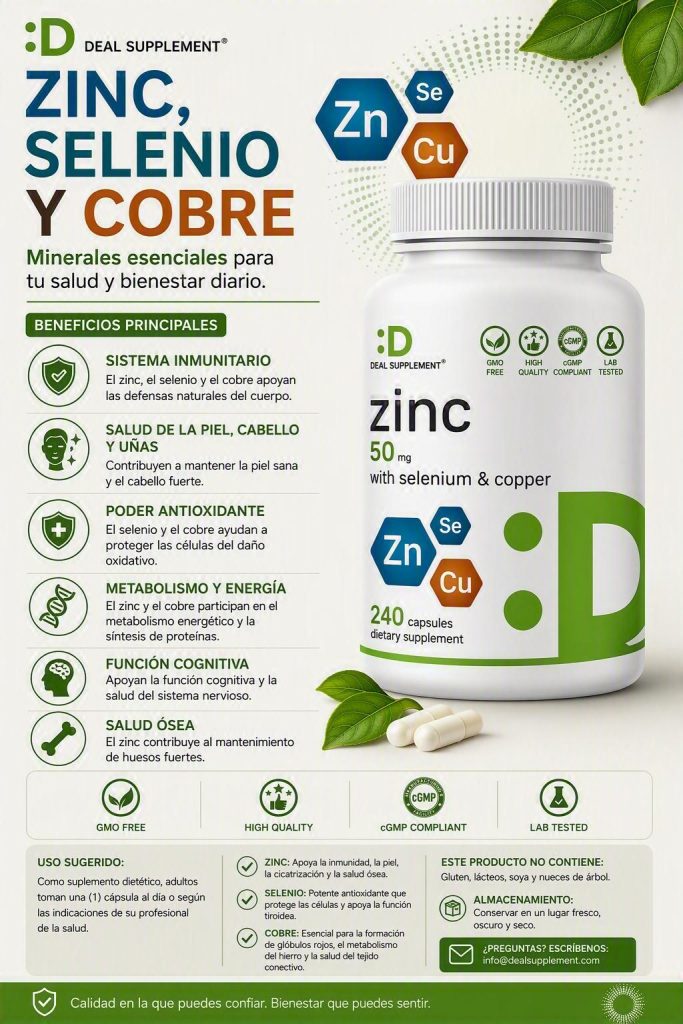 Zinc, selenio y cobre - Presentacion
